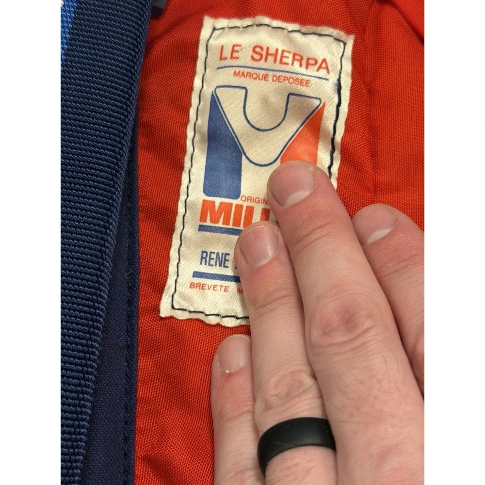 Millet Alpine Mountaineering Backpack Rene Desmaison La Sherpa France Vintage
